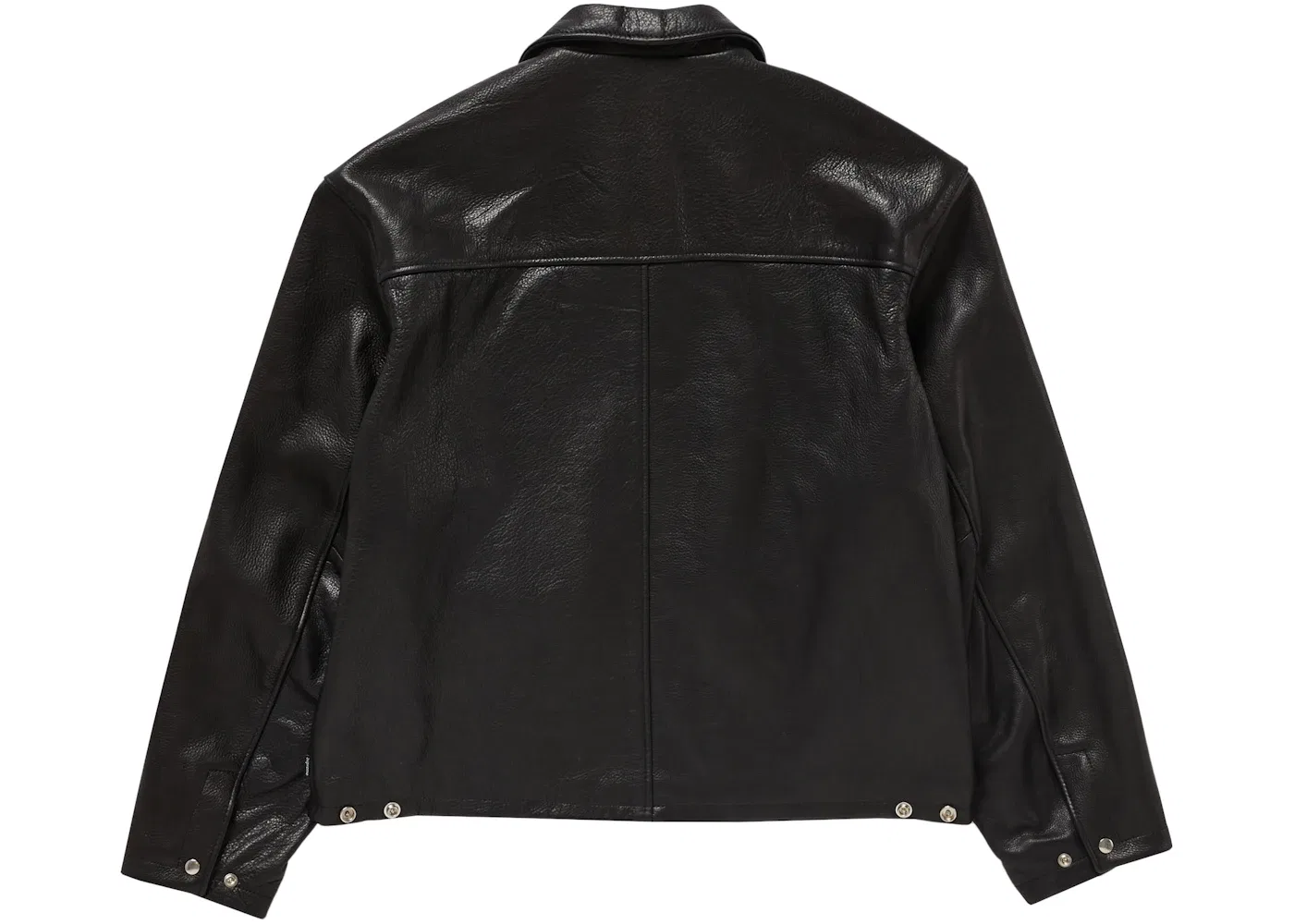 Мужская кожаная куртка-райдер Supreme Jacket (FW24), Black — фото 3
