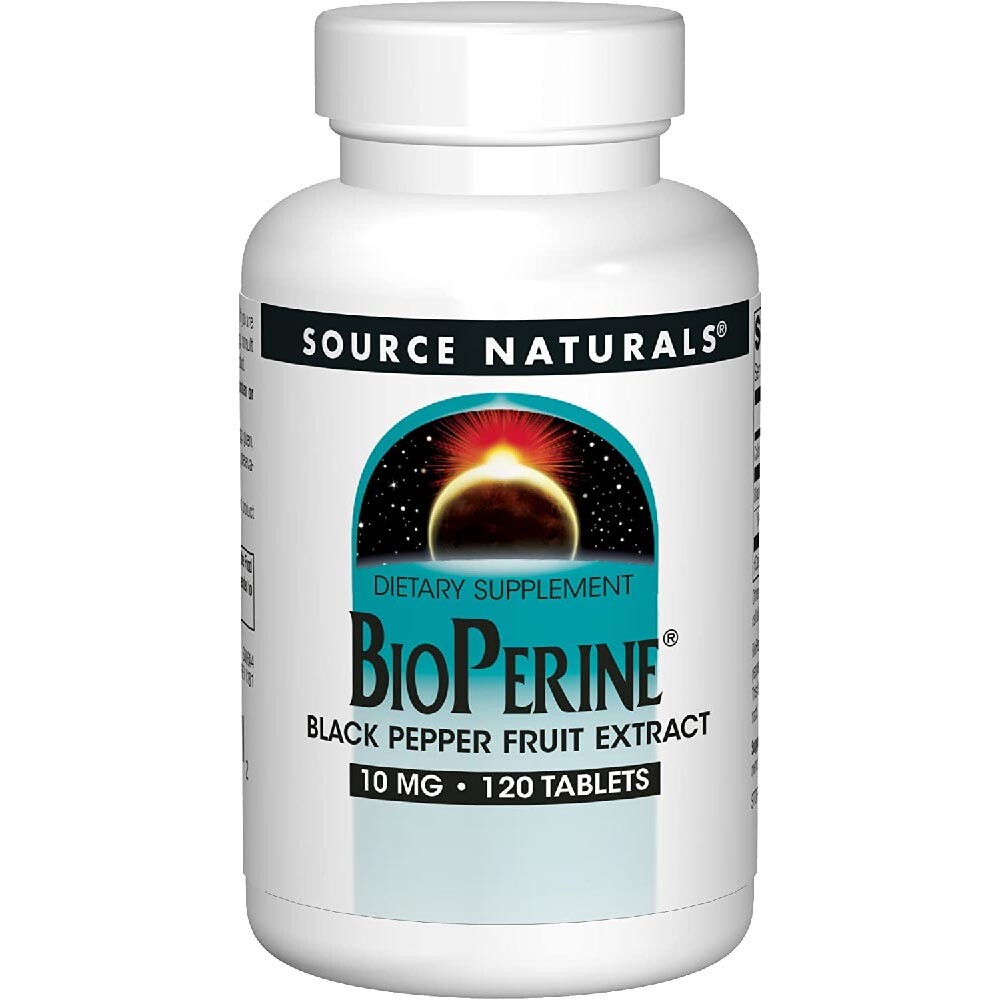 

Биоперин (Bioperine), Source Naturals, 10 мг, 120 таблеток