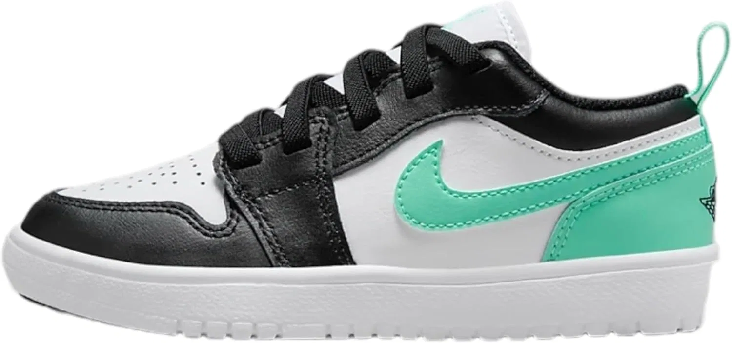 Детские кроссовки для мальчиков Air Jordan Low Alt Nike, White/Black-Green Glow