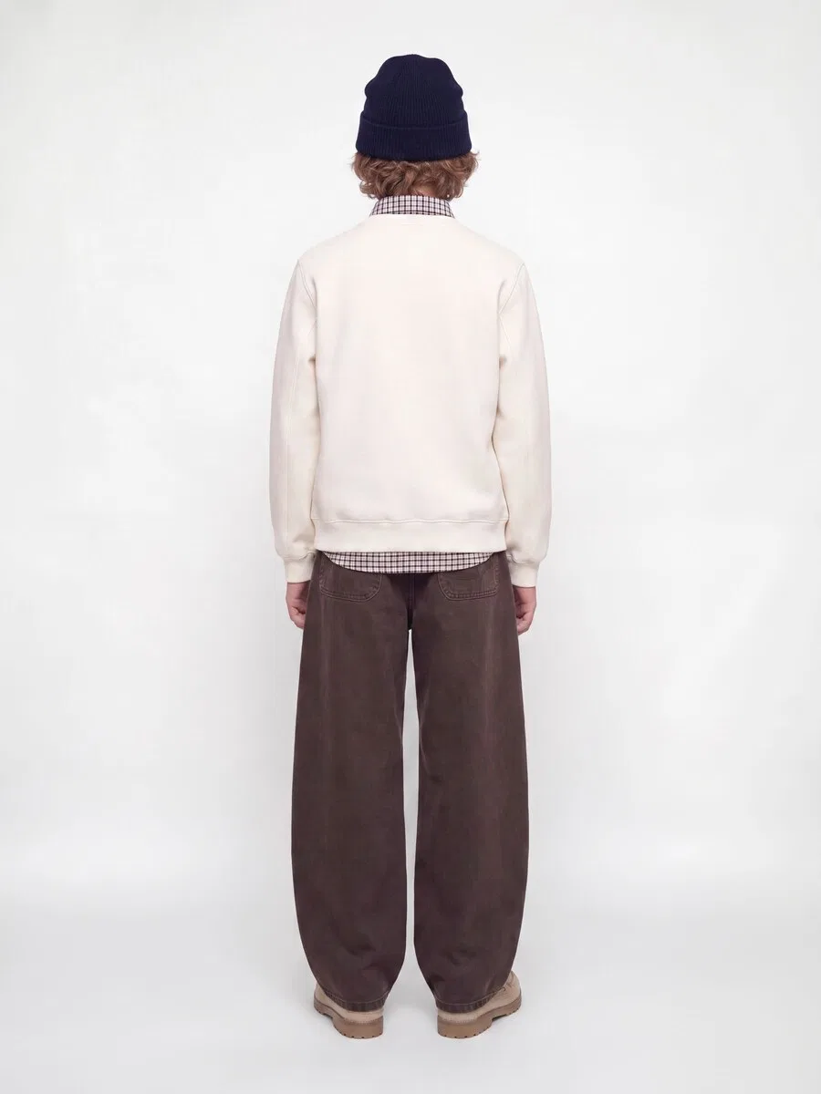 Детские брюки-бочонки Jack & Jones Junior Barrel Pants 'JPStevan' шоколадного цвета — фото 4