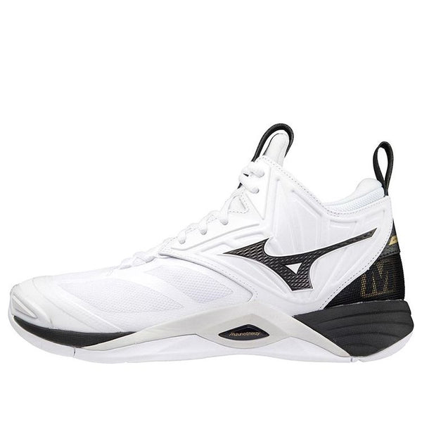 

Кроссовки wave momentum 2 mid 'white black gold' Mizuno, белый