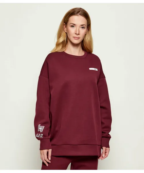 

Толстовка Oversize fit Ea7, красный