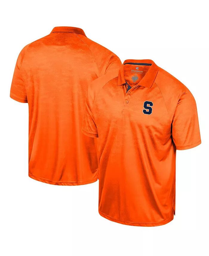 

Мужская оранжевая рубашка-поло Syracuse Orange Honeycomb Raglan Colosseum