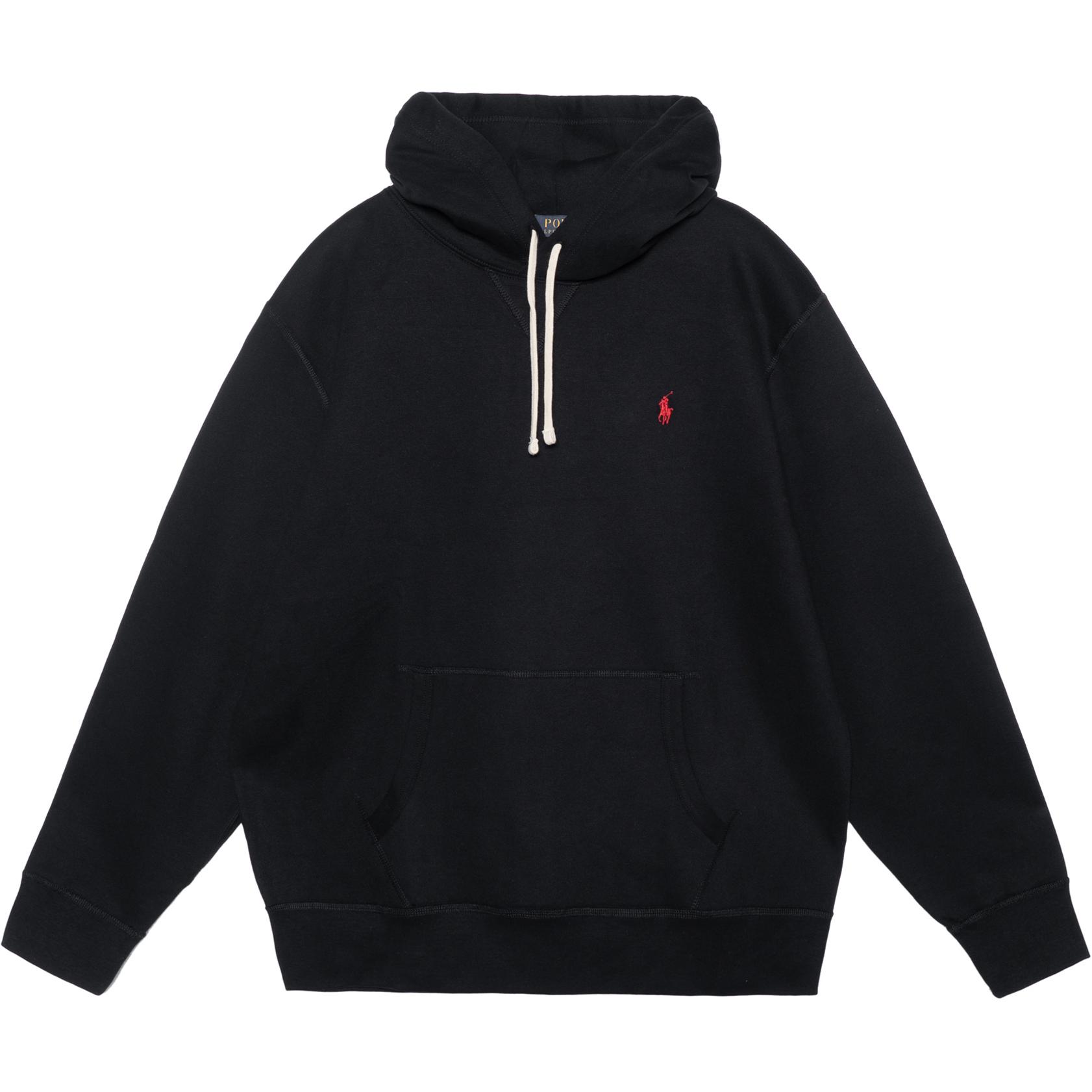 Флисовая толстовка с капюшоном Polo Ralph Lauren, черный — фото 2