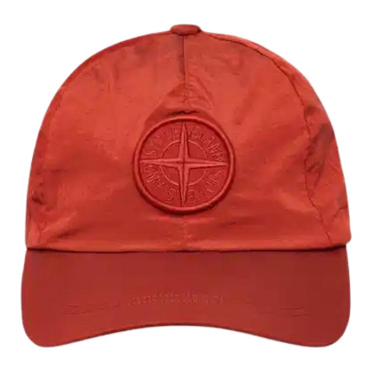 

STONE ISLAND Нейлоновая металлическая бейсболка мужская сине-красная, Red