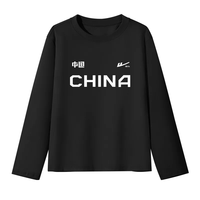 Футболка для детей с круглым вырезом WARRIOR, Black/H China Logo