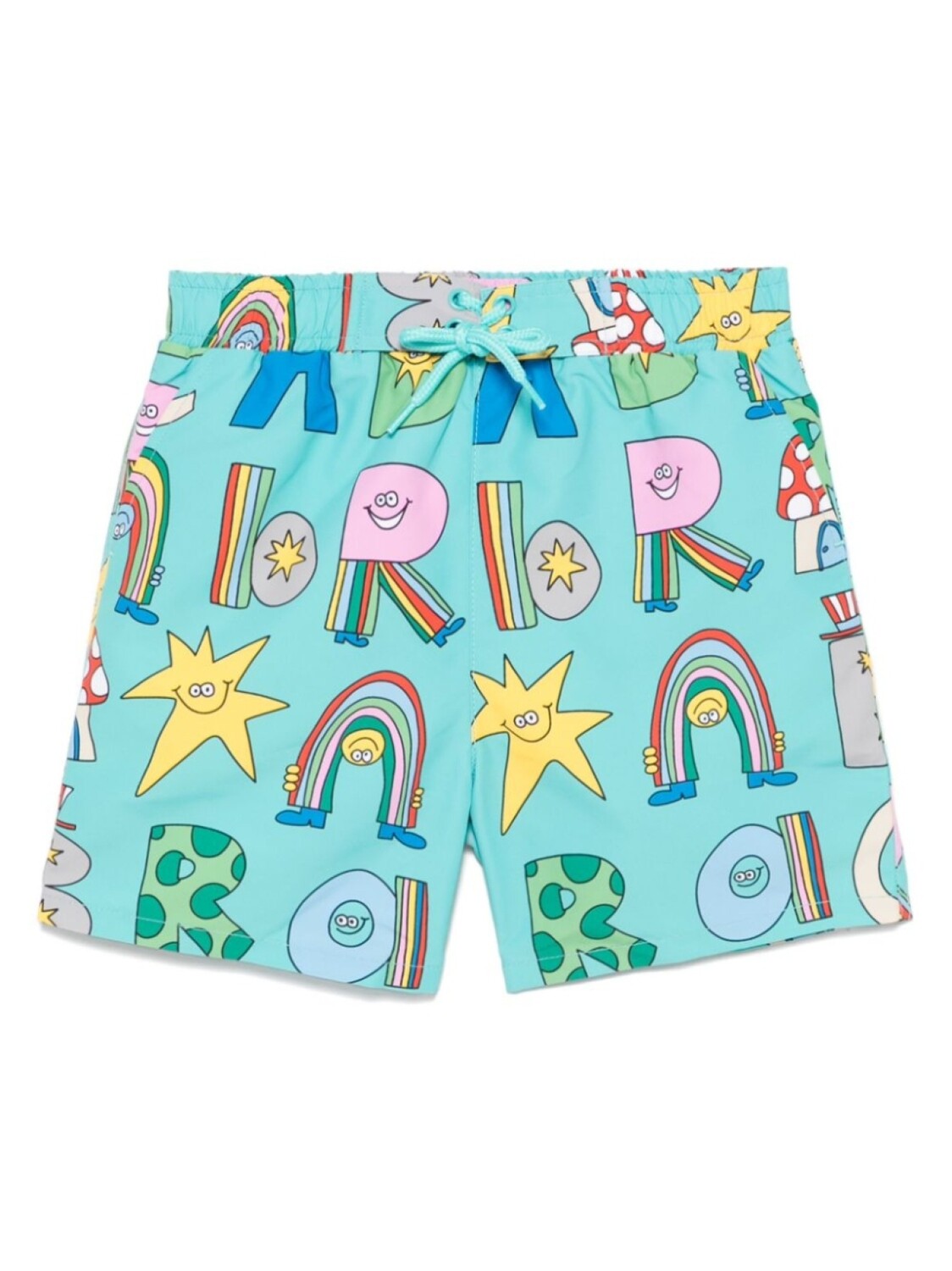 

Шорты для плавания с графическим принтом Stella McCartney Kids, синий