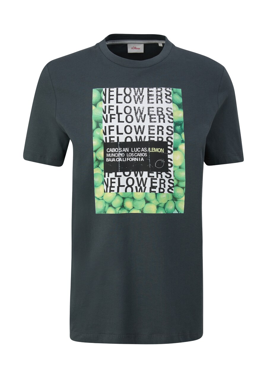 

Классическая футболка s.Oliver Shirt, базальтовый серый