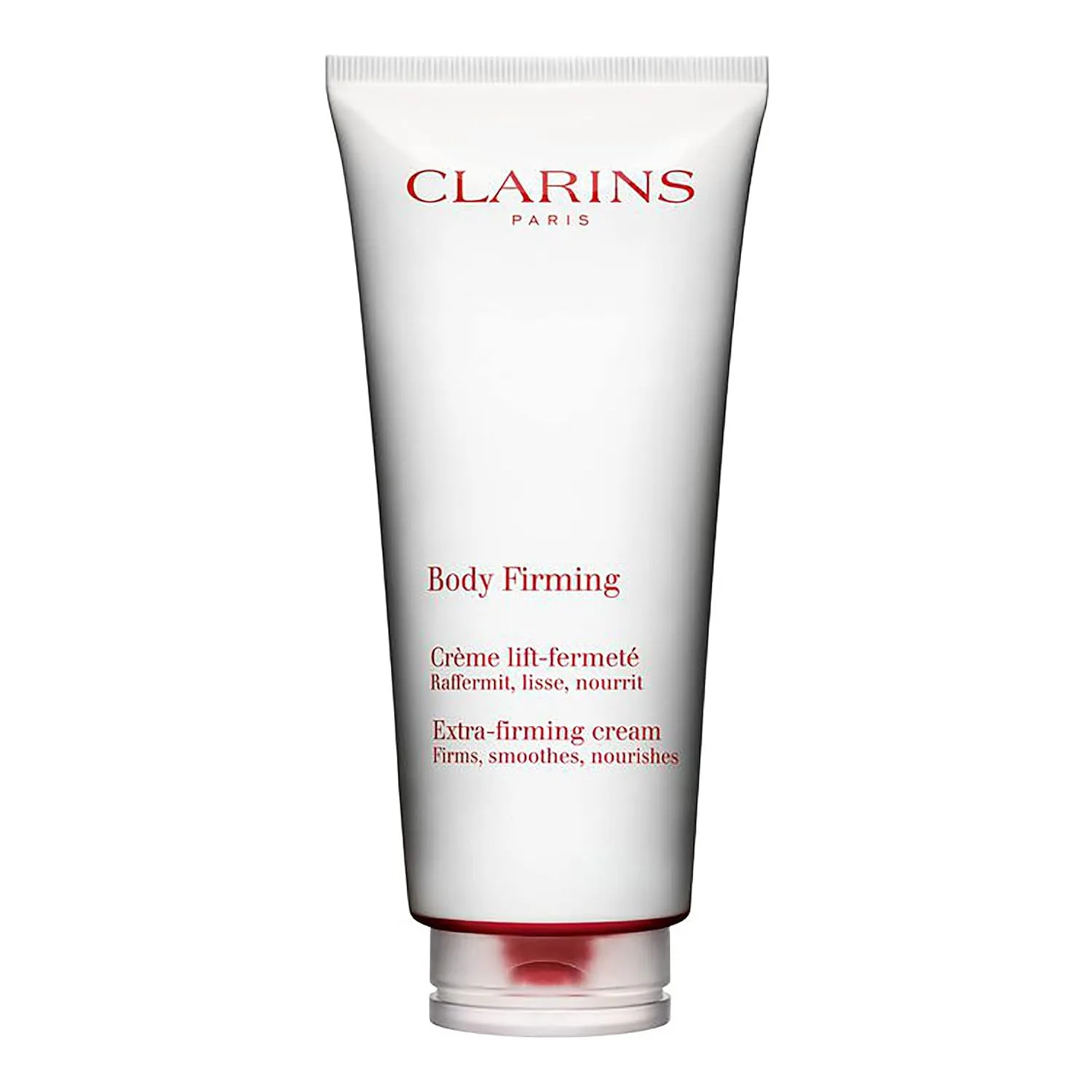 Clarins Extra-Firming Body Cream, антивозрастной лосьон для тела, заметно подтягивает и разглаживает кожу, 96% натуральных ингредиентов, включая органическое масло ши и экстракт алоэ вера, 187 г