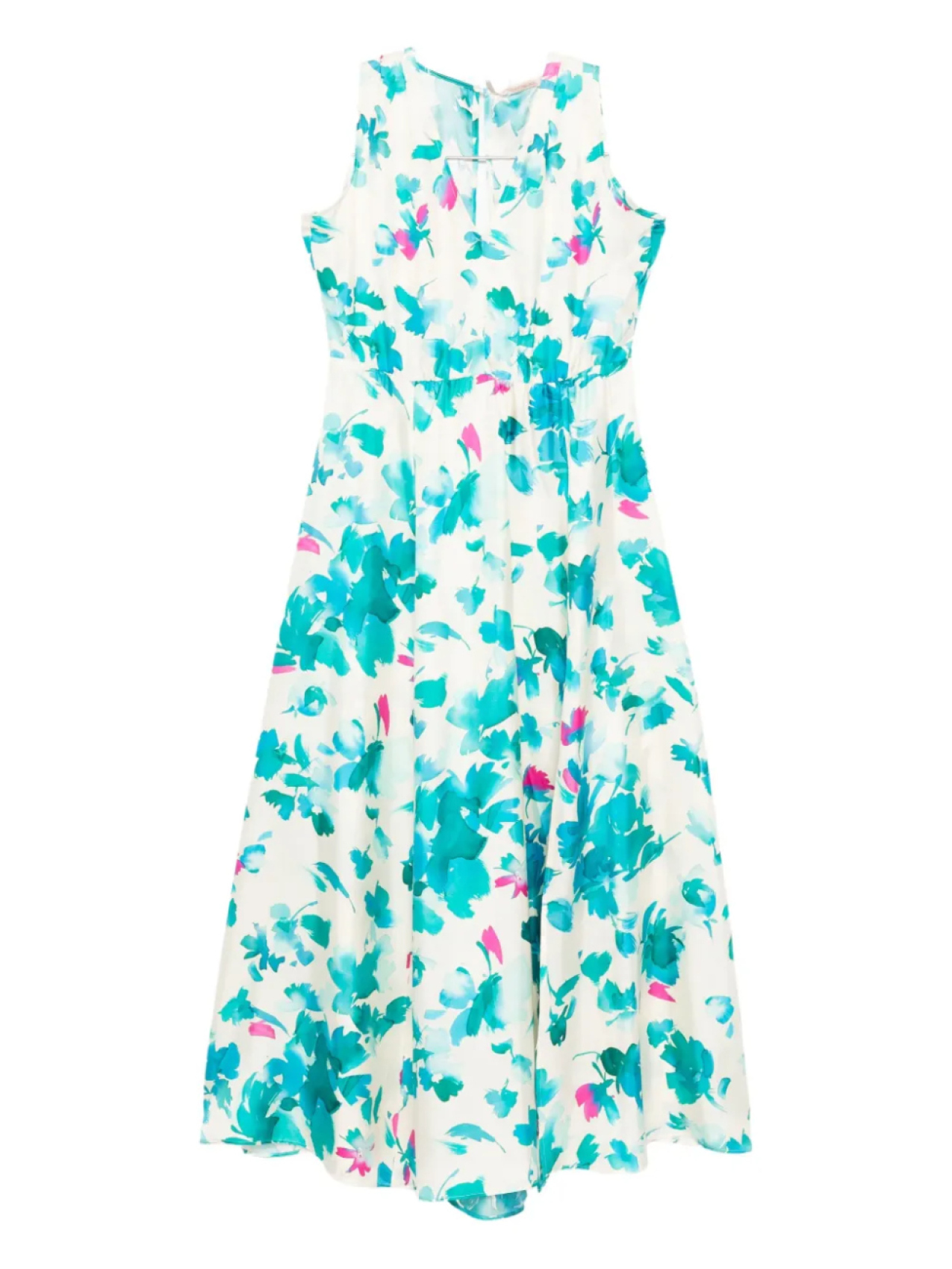 

Шелковое платье с цветочным принтом Pennyblack, нейтральный