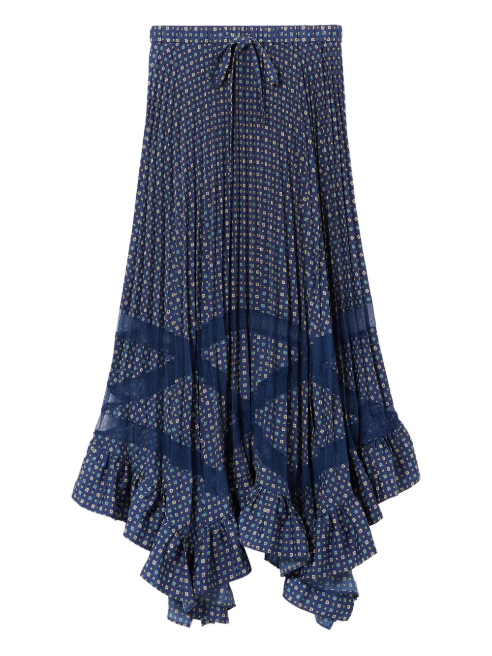 

Плиссированная макси-юбка Claudie Pierlot, синий