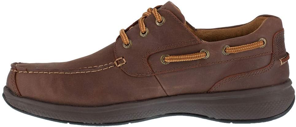Мужские оксфорды Florsheim Work Bayside Slip-On ST, коричневый — фото 4