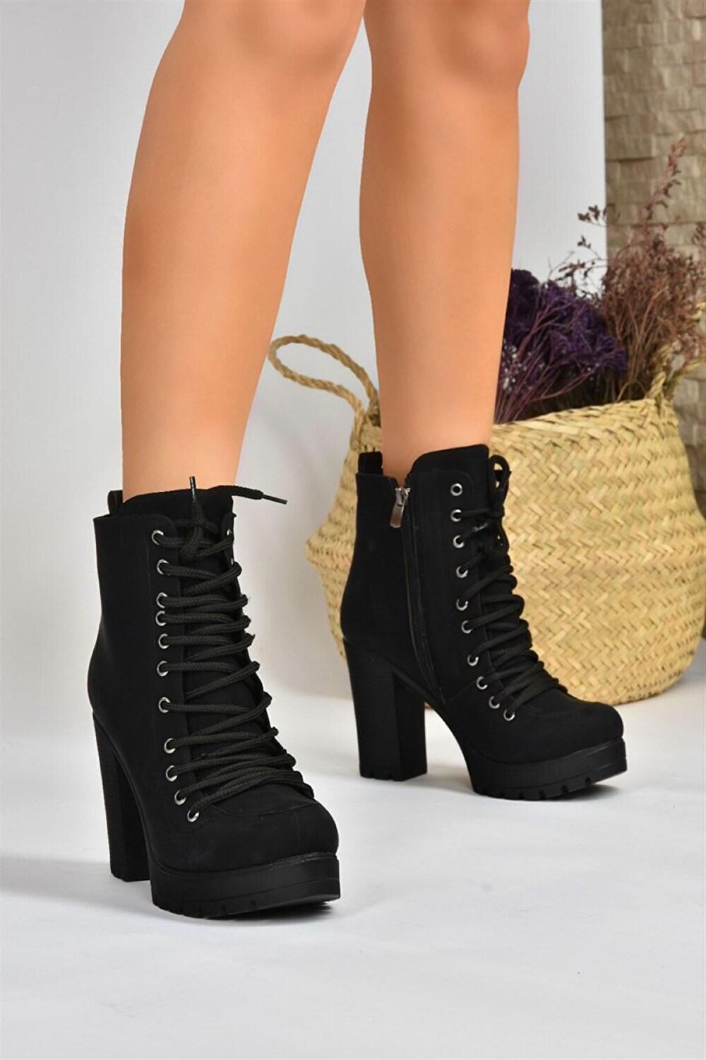 

L9739003 Черные женские ботинки Fox Shoes, Черный, L9739003 Черные женские ботинки Fox Shoes