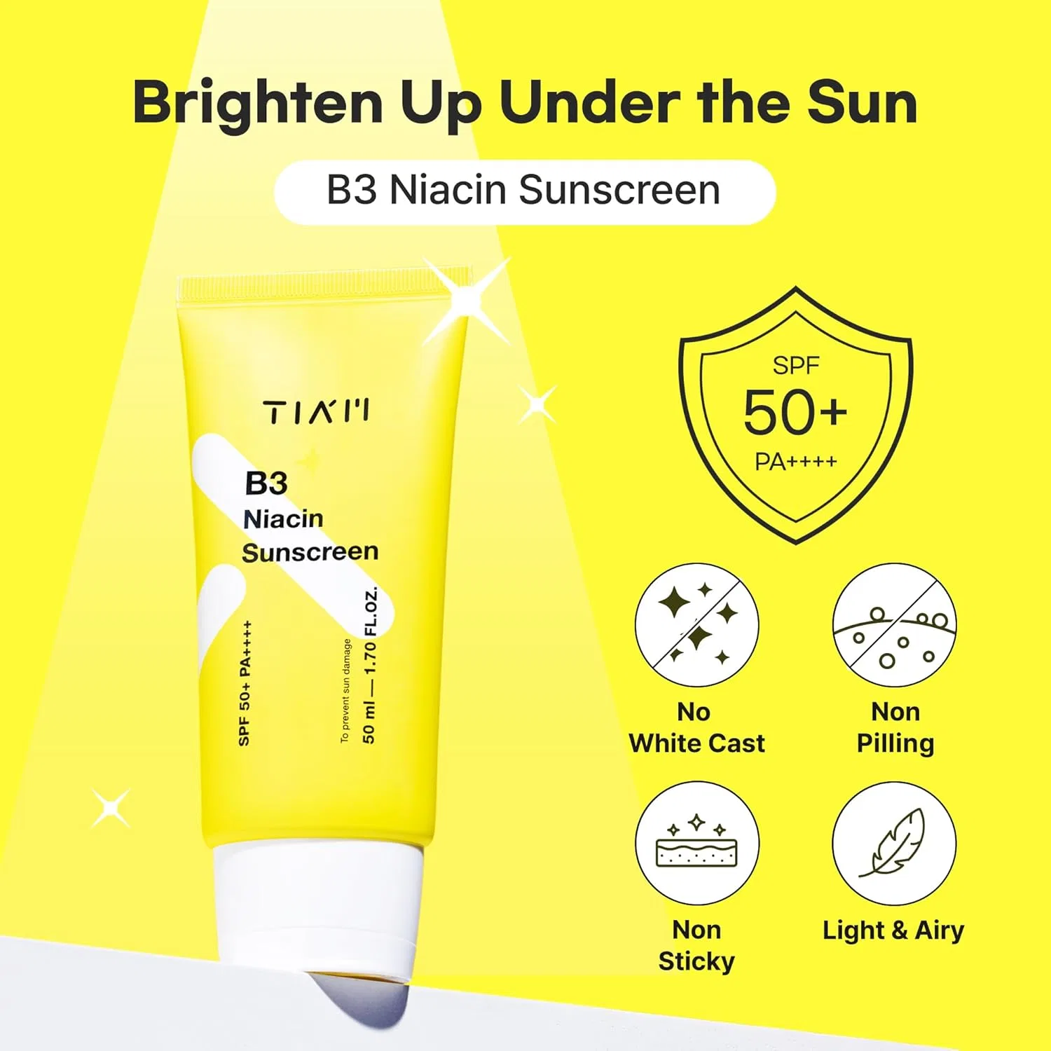 Солнцезащитный крем для лица «Niacinamide SPF50+ PA++++» от TIAM, 50 мл Tia'M — фото 2