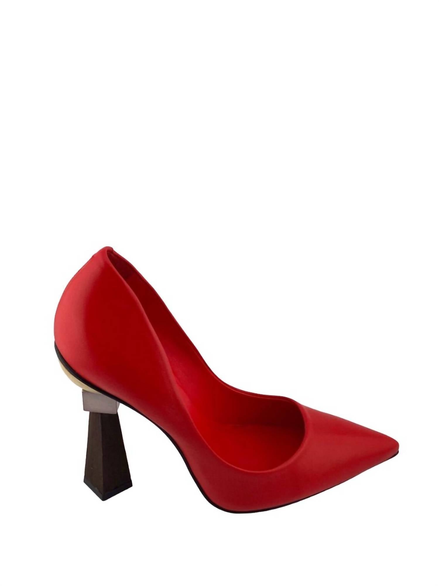 Туфли-лодочки Anna Leather в красном цвете Carrano