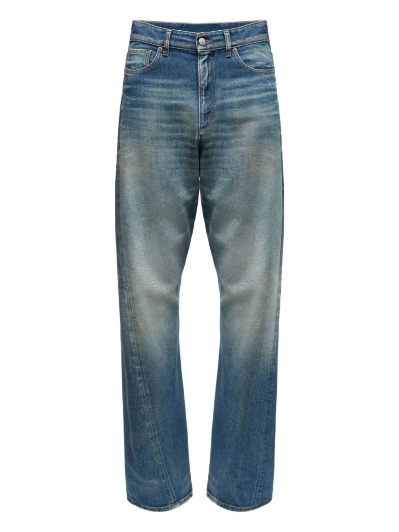 

Джинсы из хлопка MM6 Maison Margiela, синий