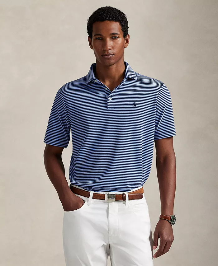 

Мужская классическая поло из мягкого хлопка Polo Ralph Lauren, синий