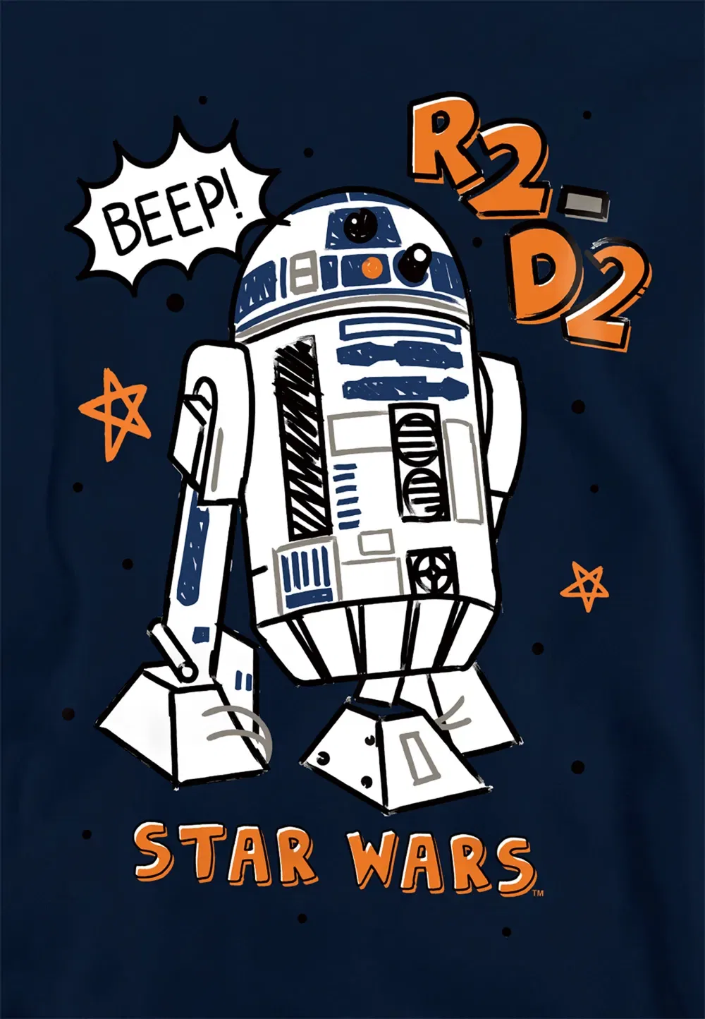 Детская худи с R2D2 Disney, темно-синий — фото 2