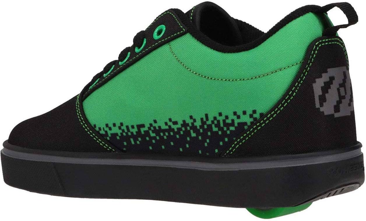 Кроссовки Heelys Mens Pro 20 Minecraft (Little Kid/Big Kid/Adult), черный/зеленый — фото 2