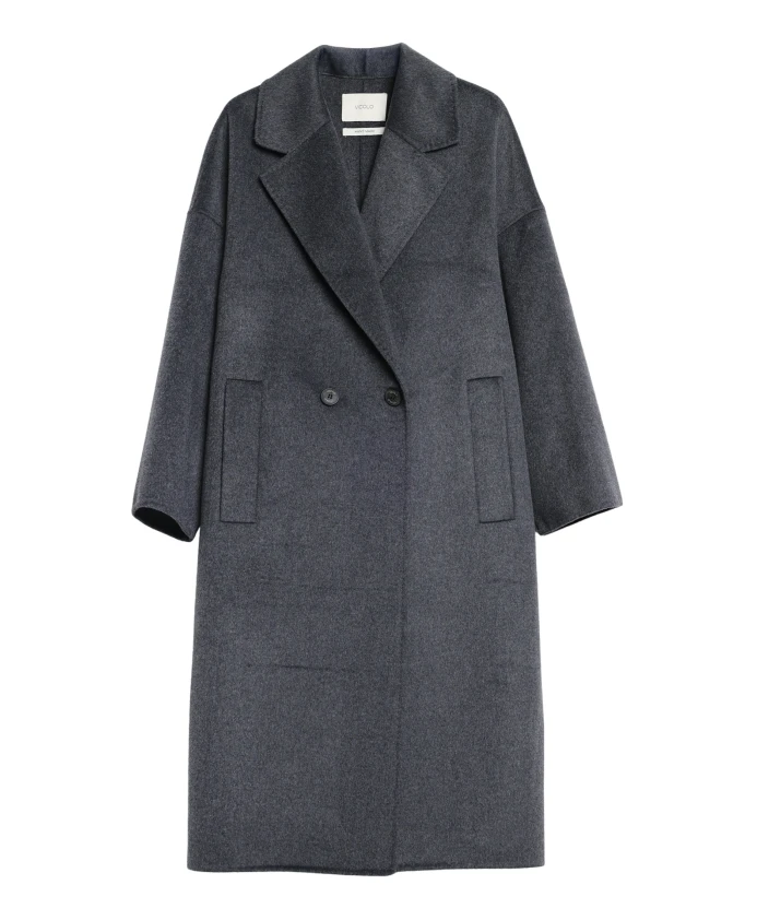 

Шерстяное пальто, сшитое вручную Vicolo, серый
