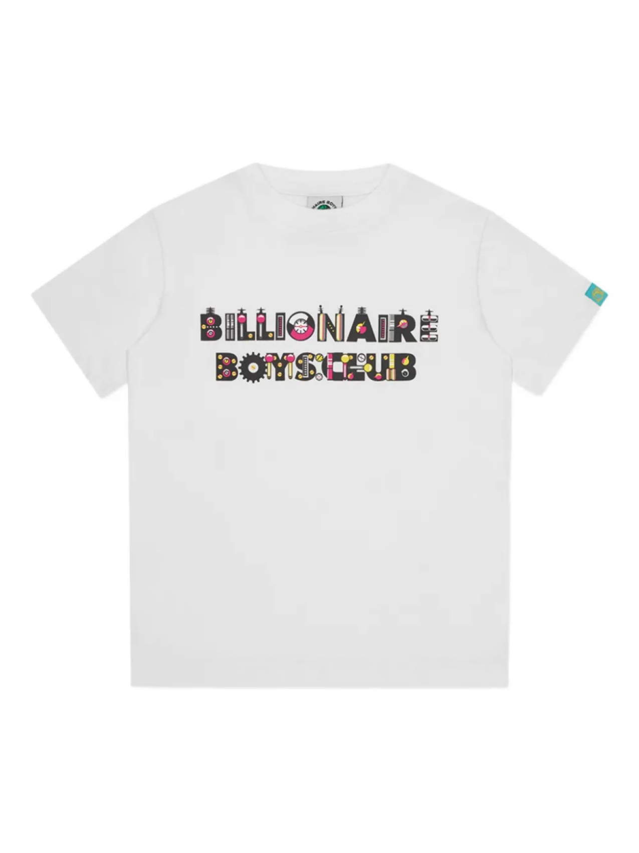 

Футболка с надписью «Робот» Billionaire Boys Club Kids, белый