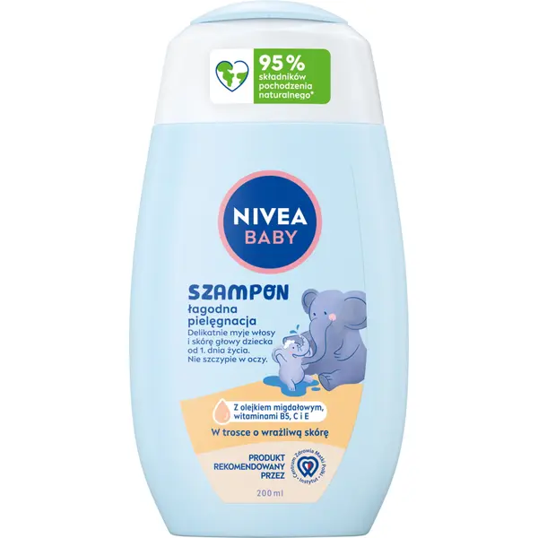 

Нежный шампунь для детских волос, 200 мл. Nivea Baby