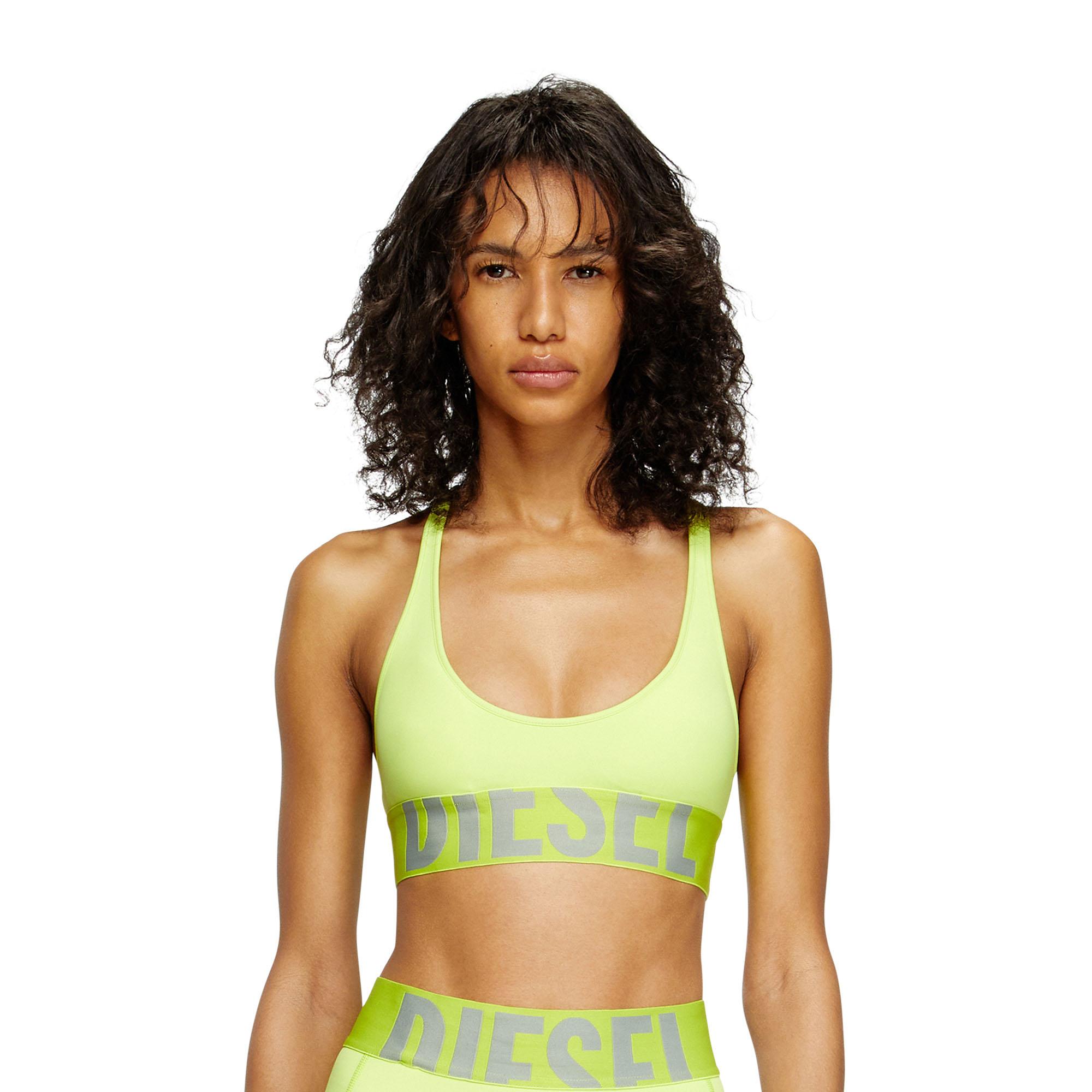 Спортивный бюстгальтер Allison Cross back DIESEL, ярко-зеленый — фото 2
