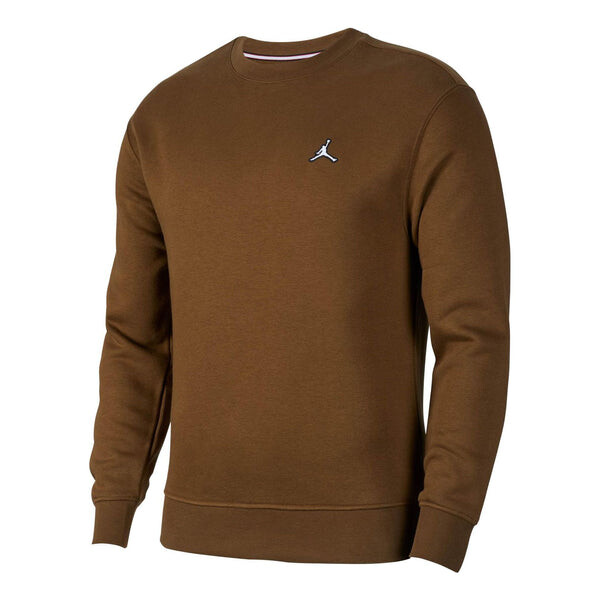 

Толстовка Air Jordan Fleece Crewneck Top 'Olive', зеленый
