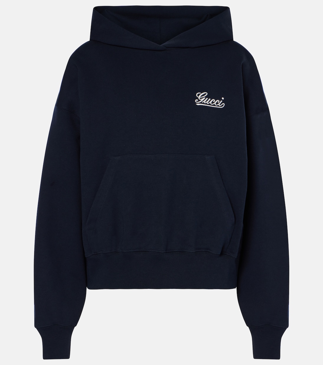 

Хлопковый худи с логотипом Gucci, Navy/Mix