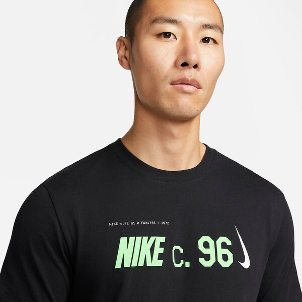 Футболка Nike Dri-FIT CIRCA 1 T-Shirt 'Black', черный — фото 2