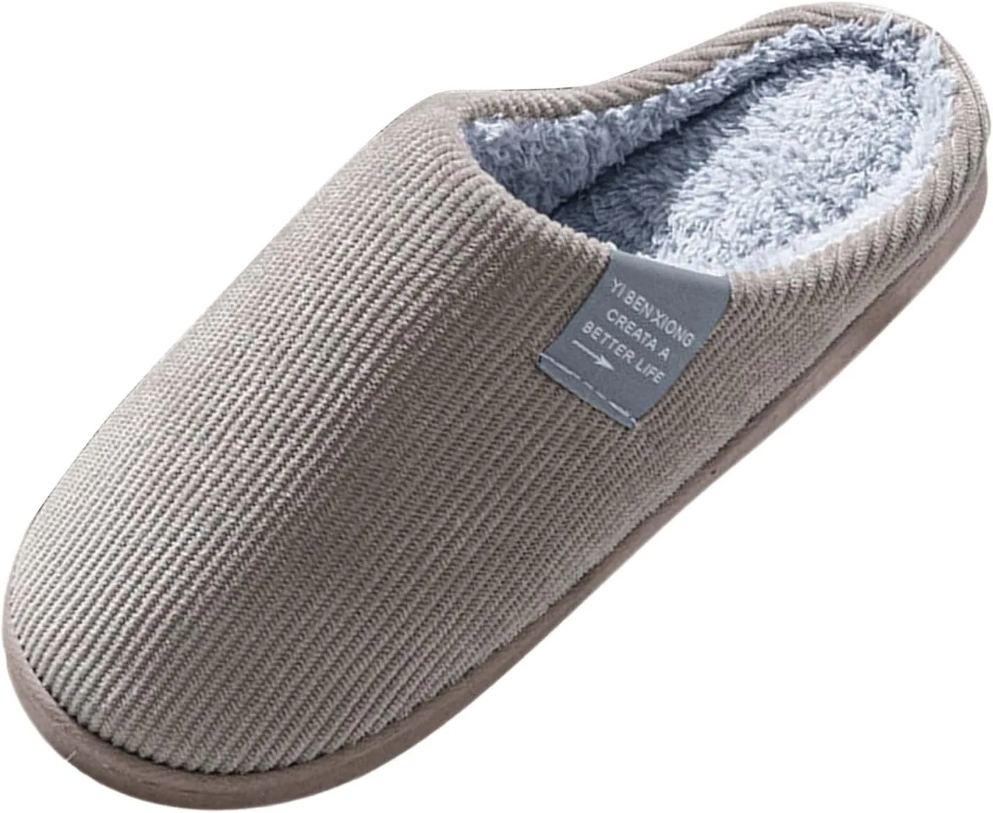 Женские зимние тапочки, легкие и мягкие женские тапочки, мужские тапочки из искусственной шерсти и хлопка, легкие тапочки, тапочки из хлопка, пушистые тапочки с милыми мультяшными Famzuneu, коричневый — фото 3