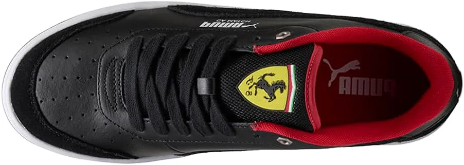 Мужские кроссовки PUMA Scuderia Ferrari Ca Match с шнуровкой, повседневные - красные, черный — фото 4