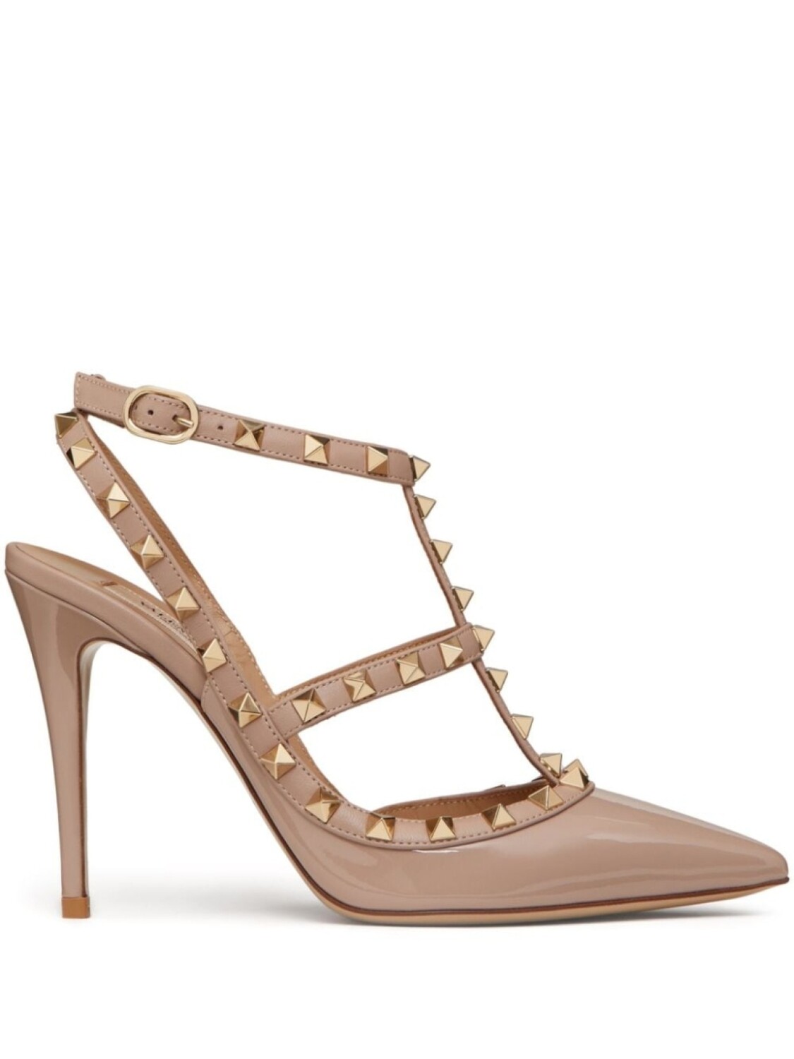 

Valentino Garavani босоножки Rockstud 100, нейтральный цвет