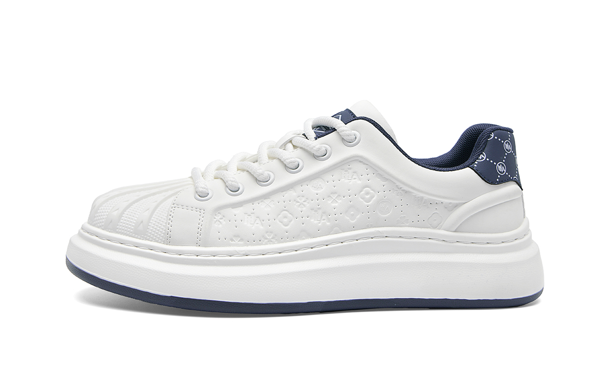 

HLA Мужские низкие скейтбордские кроссовки бело-синие, цвет White Blue