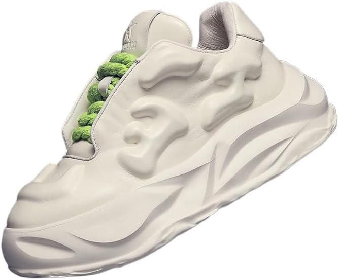 

Мужские модные платформенные кроссовки, многофункциональная повседневная обувь, винтажный/модный стиль Fmshi, белый