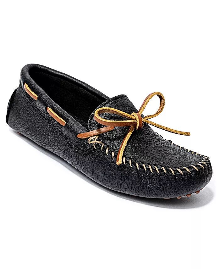 

Женские кожаные классические драйверские туфли Minnetonka, черный