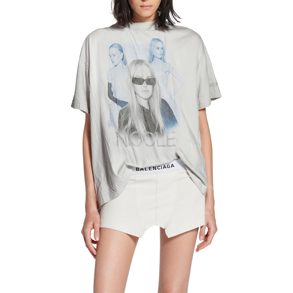 Футболка Boxy Nicole из серии Ambassador Fanclub Balenciaga, белый — фото 4