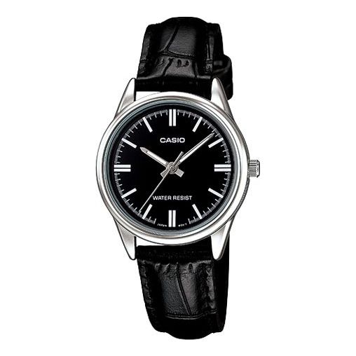 

Часы CASIO RetroPointer SeriesWatch ClassicLeather Black Quartz Waterproof Black Dial Black Analog, черный