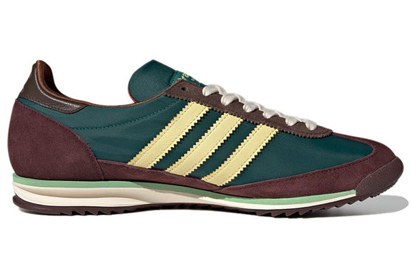 Кроссовки x wales bonner sl 72 'hemp maroon' Adidas, зеленый — фото 2