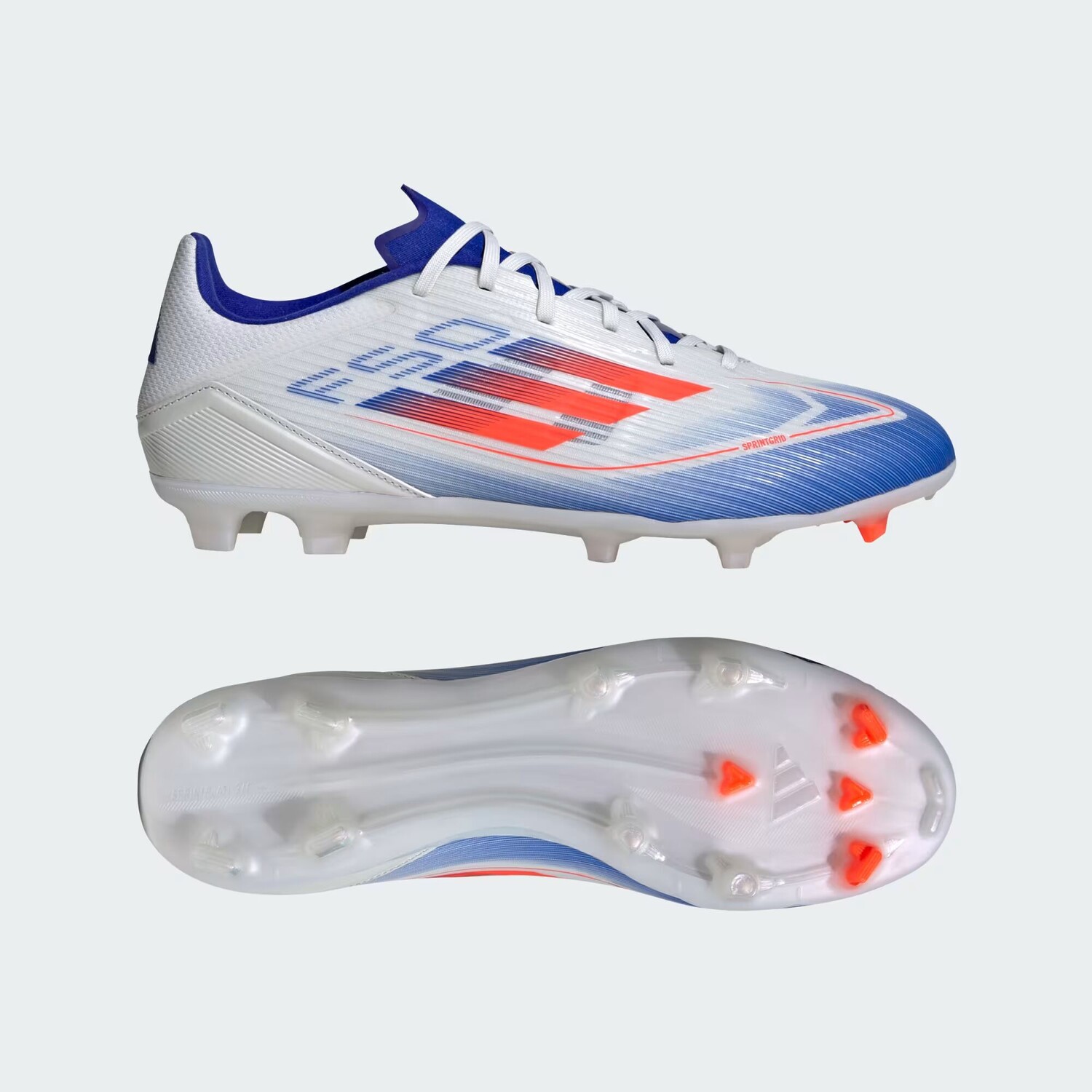 

Футбольные бутсы для игры на разных покрытиях F50 League Adidas, цвет Cloud White/Solar Red/Lucid Blue