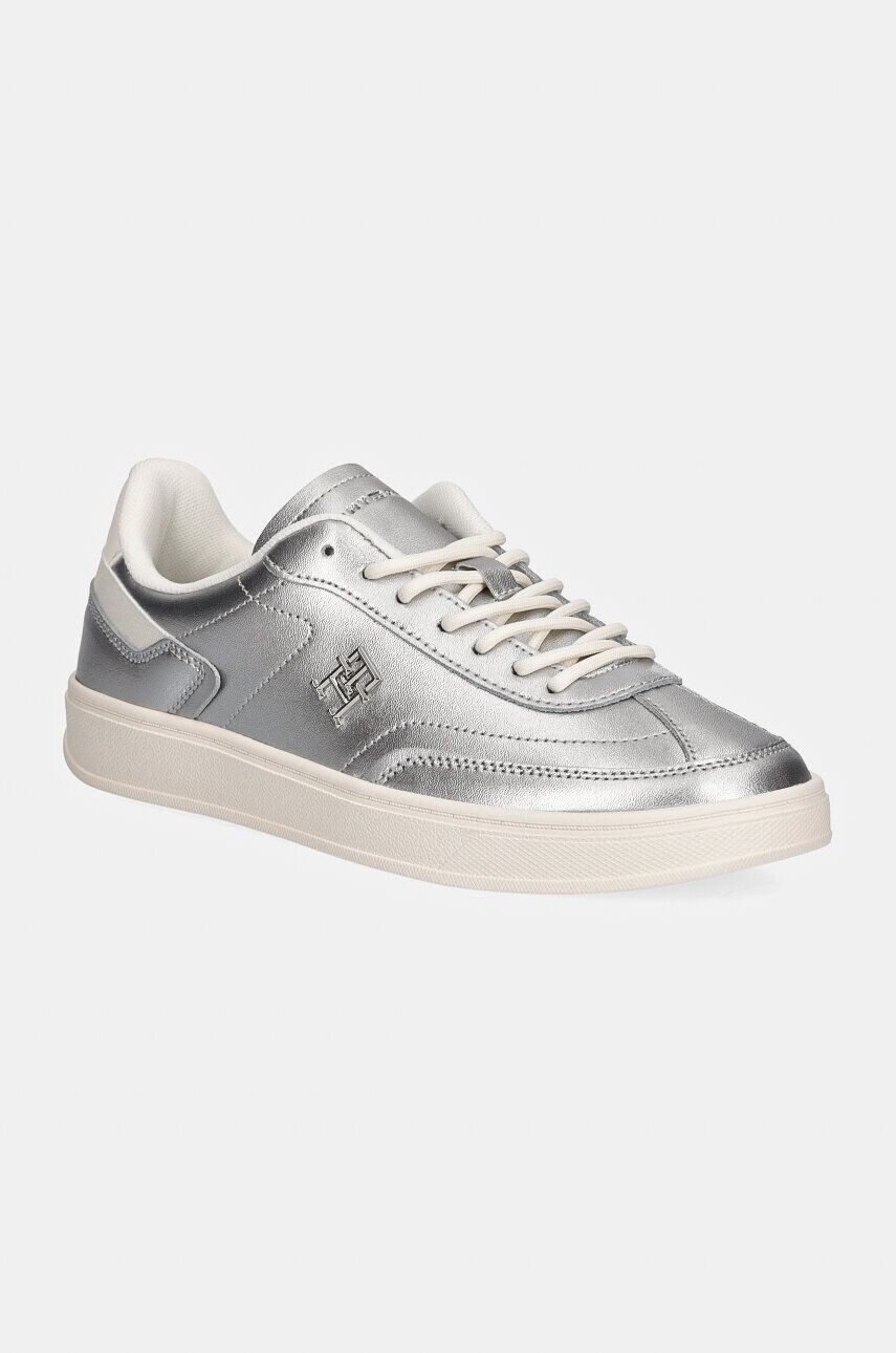 

Кожаные кроссовки Tommy Hilfiger TH HERITAGE SNEAKER METALLICS, серебряный, Серый, Кожаные кроссовки Tommy Hilfiger TH HERITAGE SNEAKER METALLICS, серебряный