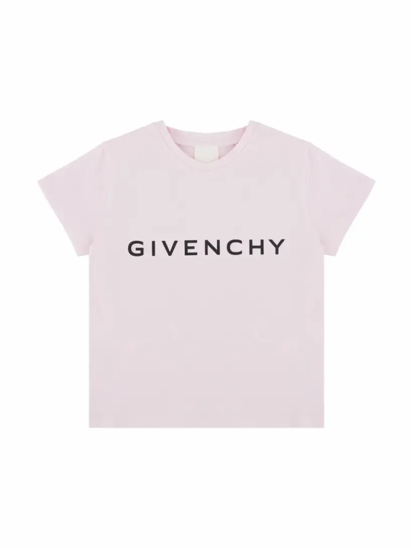

Хлопковая футболка с логотипом Givenchy, розовый