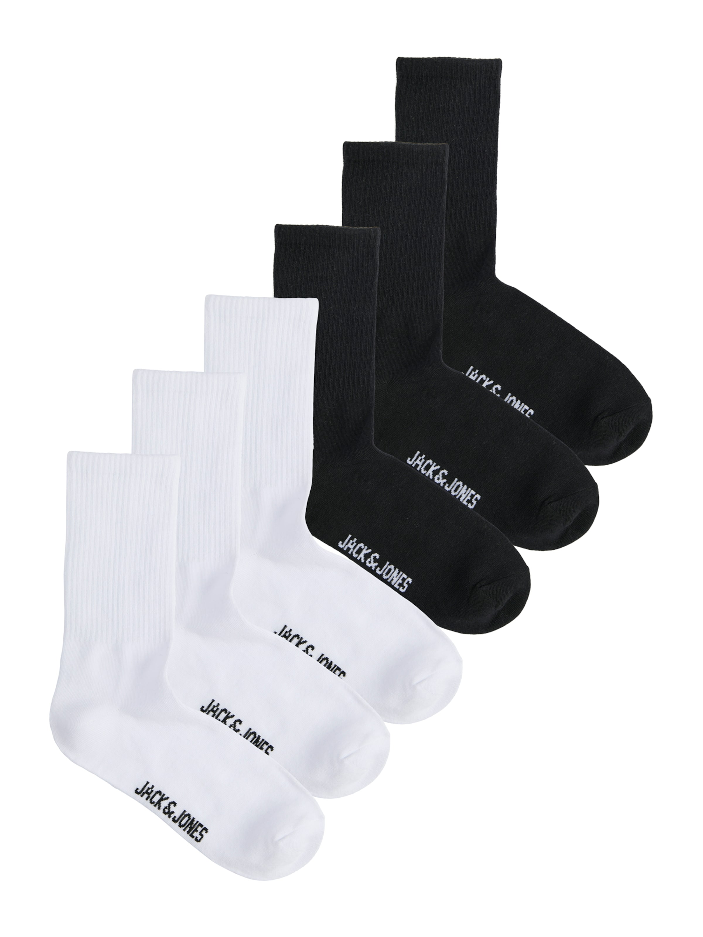 

JACK & JONES Носки 'JACNOLAN' в черном и белом цвете