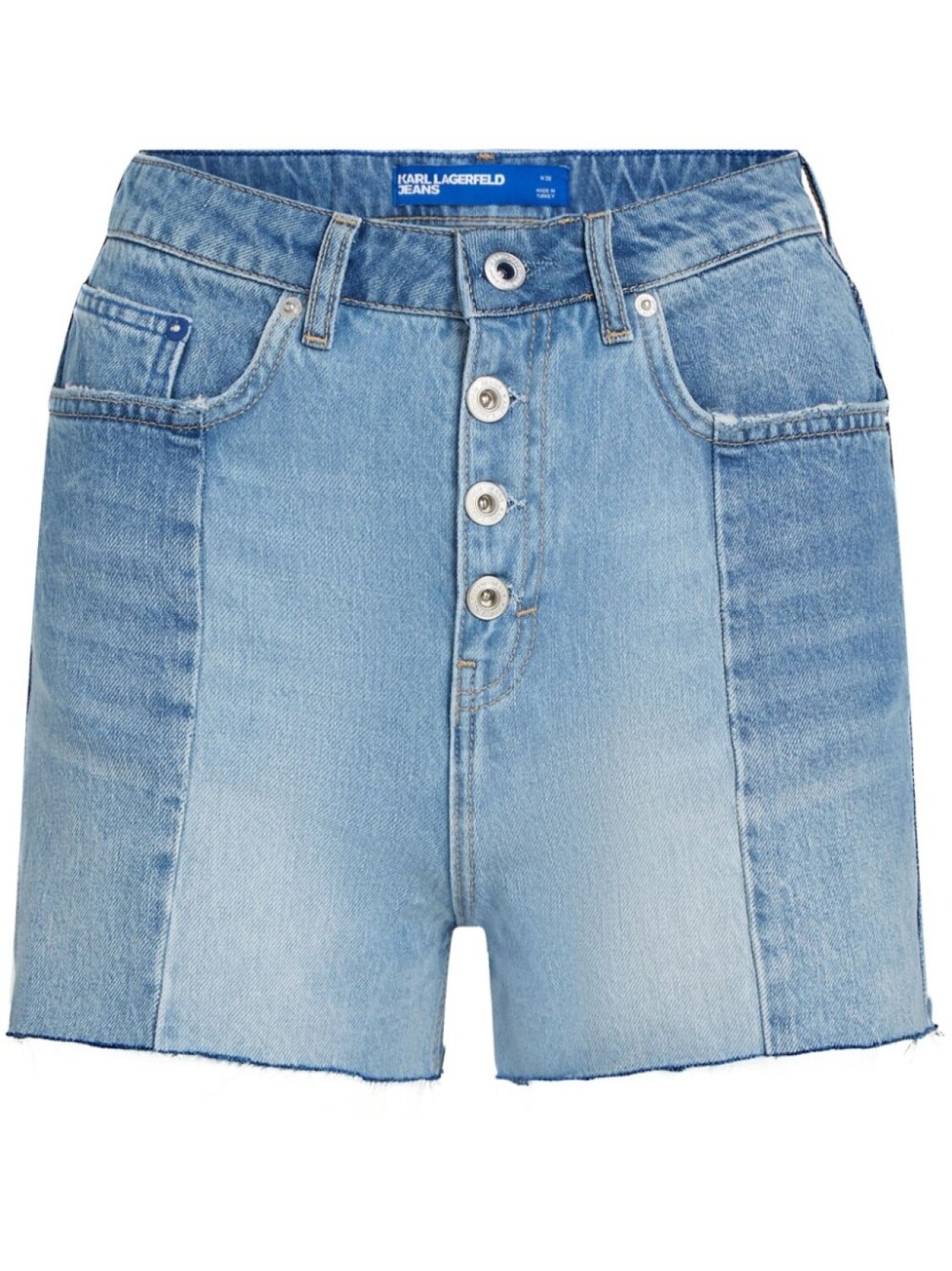 

Karl Lagerfeld Jeans джинсовые шорты с завышенной талией, синий