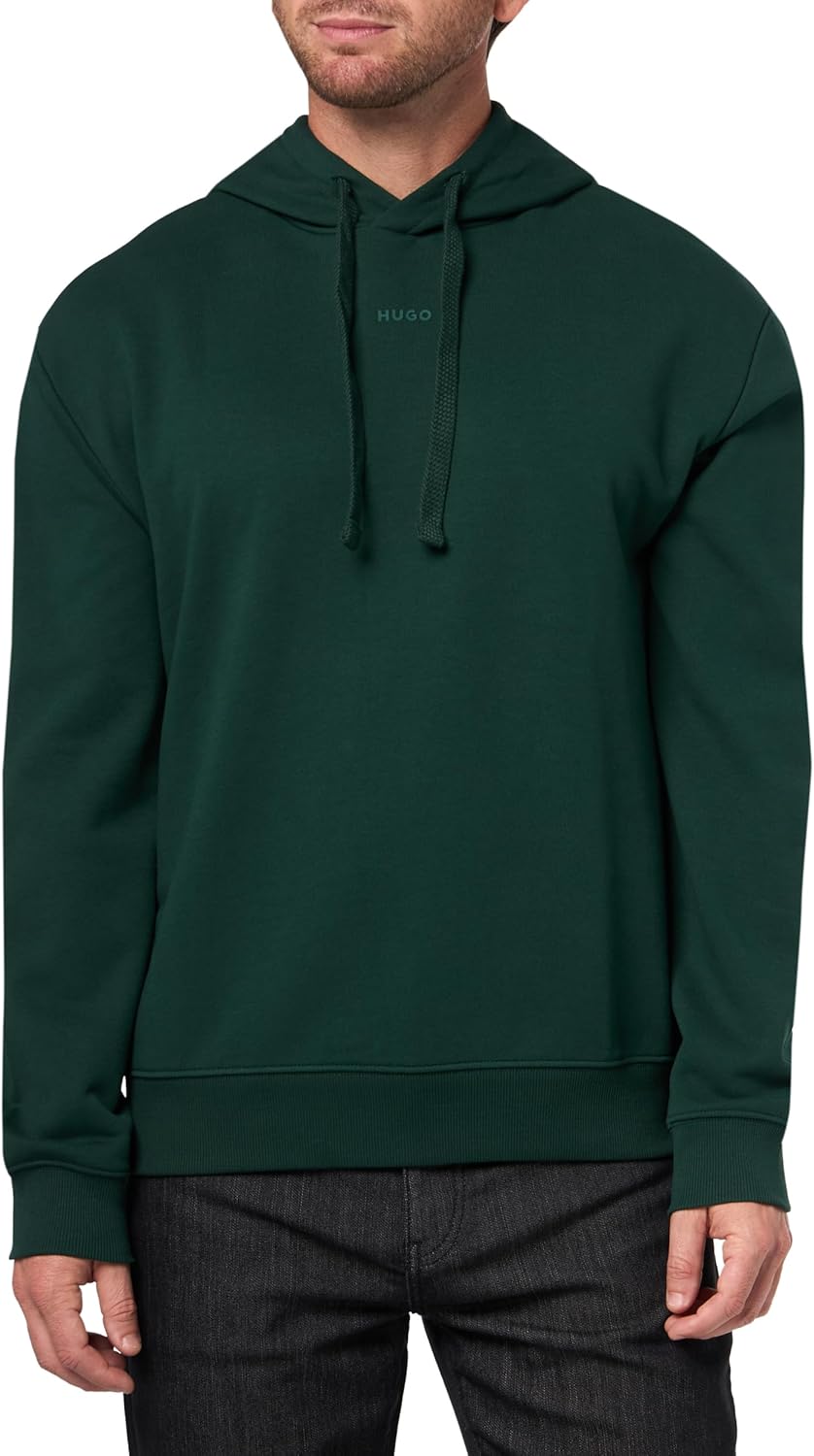 

Худи HUGO с контрастным логотипом по центру, Pine Groove