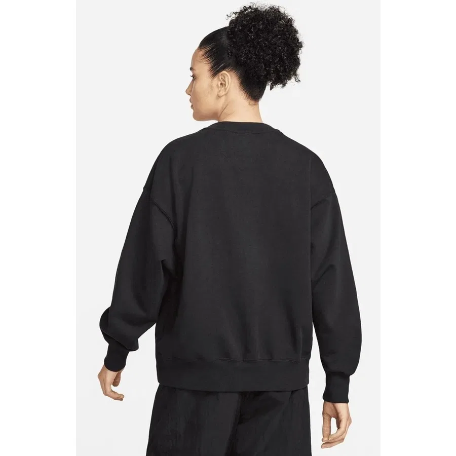 Женский свитшот свободного кроя с принтом Jordan Jumpman Essen Fleece Crew Nike, Черный — фото 2