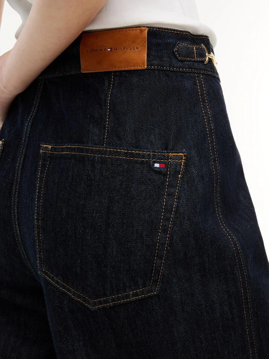 Джинсы TOMMY HILFIGER с широкими штанинами, модель 'INDIE', темно-синие — фото 3