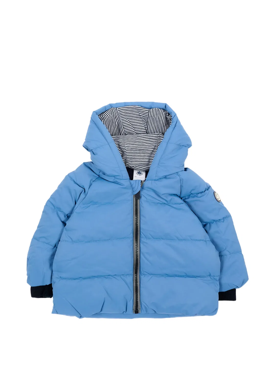 Стеганая куртка с капюшоном Petit Bateau, синий