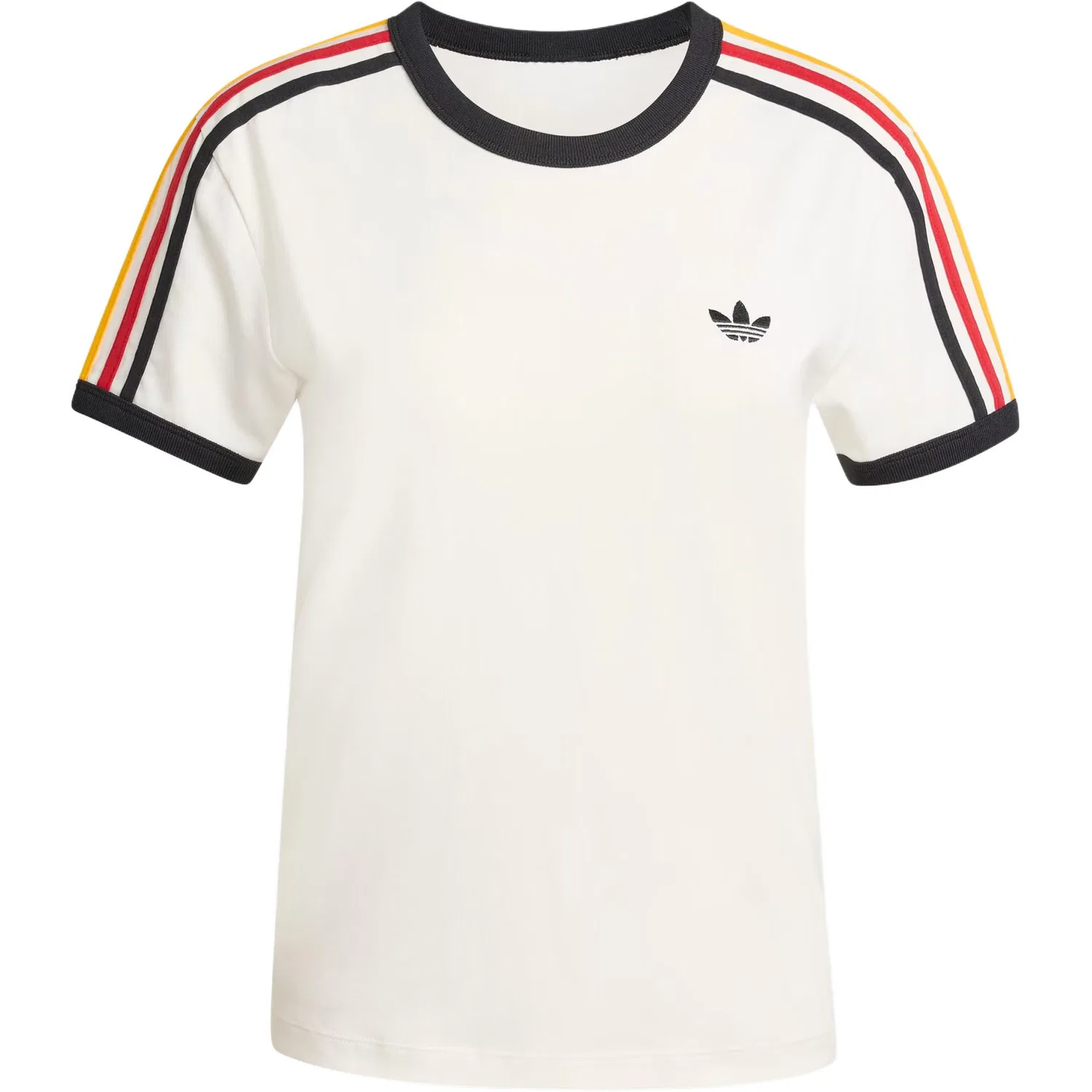 Женская футболка с тремя полосками Adidas Originals, Белый