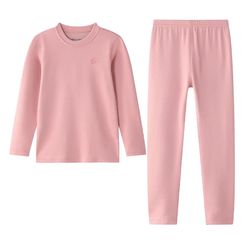 Детское комплект термобелья для девочек с начесом Red bean, Pink